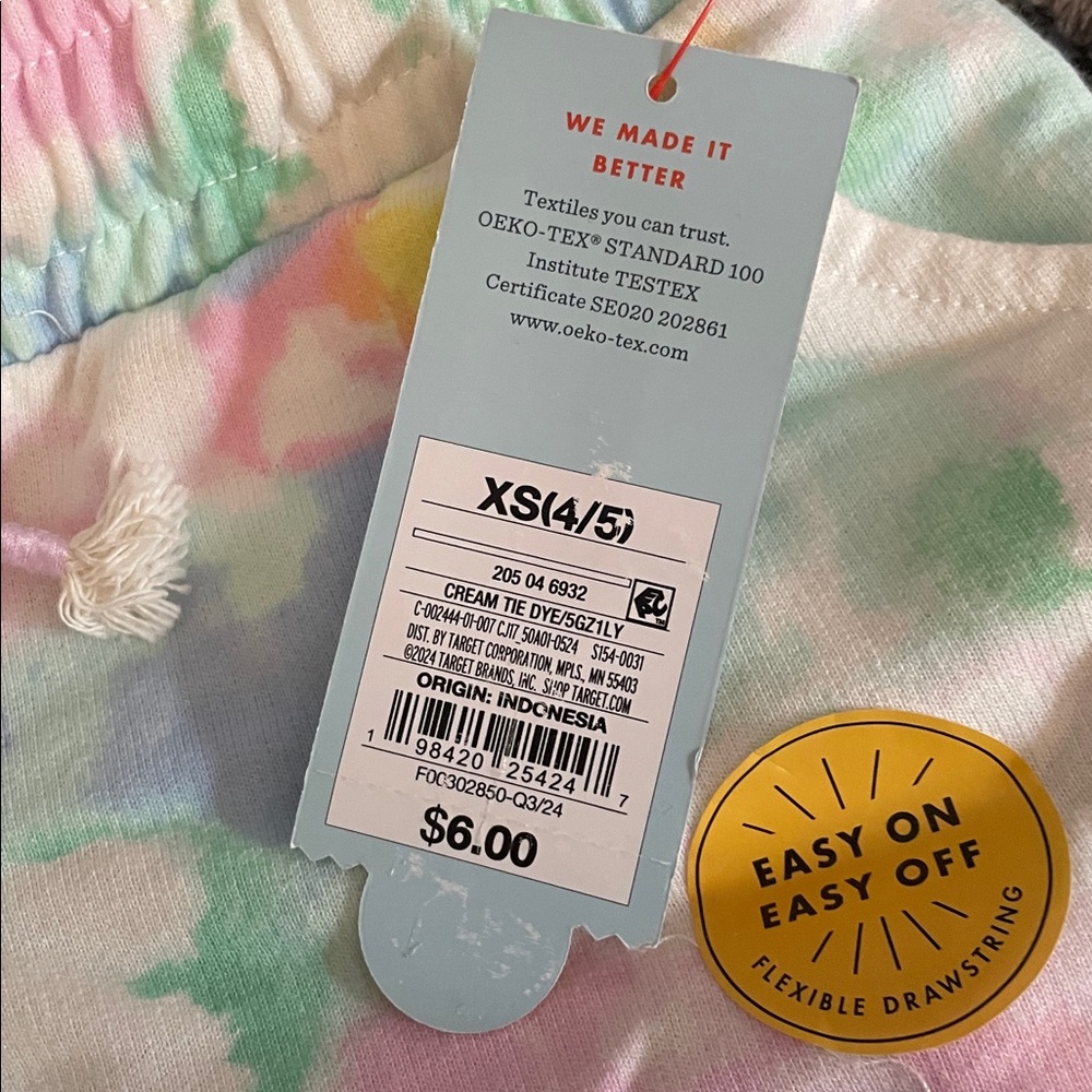 Bundle NWT Old Navy Pink Skort with Cherry Print and Tye Dye Shorts - Picture 12 of 12